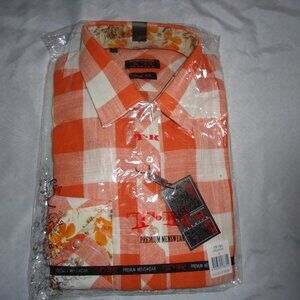Mens TR Brand Plaid Dress Shirt (New In package)